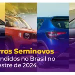 Top 10 automóveis usados mais populares no mercado brasileiro até junho de 2024